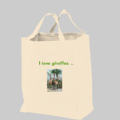 I love giraffes  - Grocery Tote